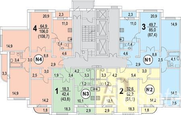 3-х комнатная квартира в химках на пр-те мельникова urban-re.